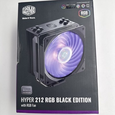 Cooler Master Hyper 212 RGB Black Edition CPU Air Cooler, SF120R RGB Fan,