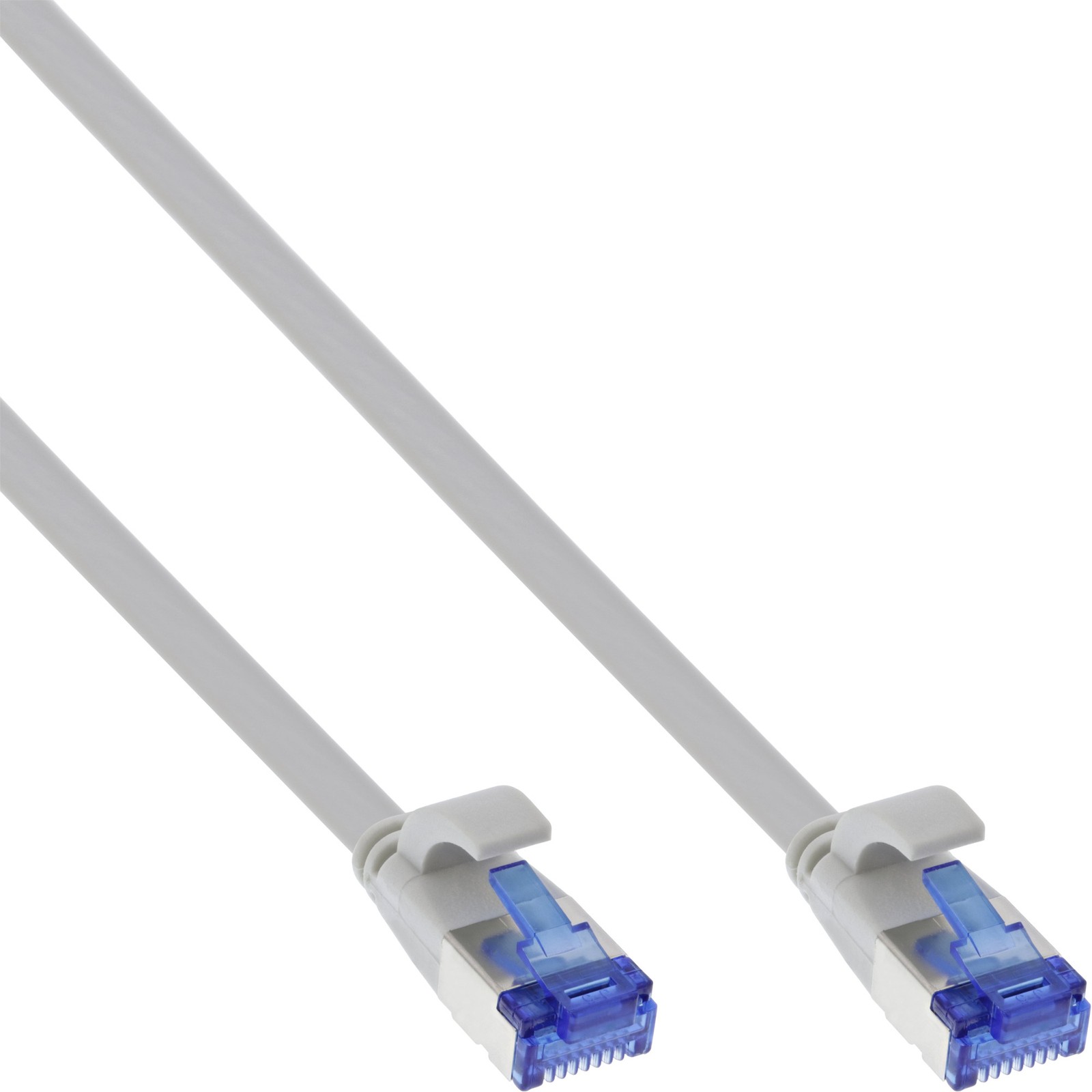ITS 3 METRI Patch cable flat, U/FTP, Cat.6A, TPE senza alogeni, grigio