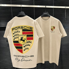 Vintage Sports Car Crest Graphic T-shirt Oversized Streetwear Tee