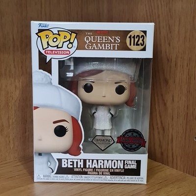 Funko Pop! The Queens Gambit Beth Harmon Final Game #1123 Diamond Vinyl Figur
