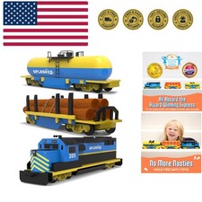 Train Toys for Bath Mold Free Bath Toys for Kids Toddlers with No Hole fo...