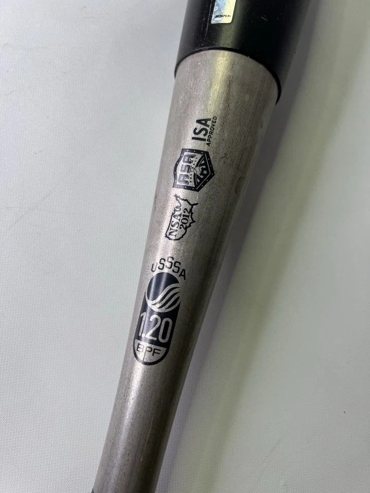 Bate de softbol DeMarini 2016 acero crudo 26 oz 34 pulgadas pared única ASA/EE. UU. USSSA Foto 3 de 4