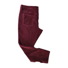 Universal Thread Women's High Rise Skinny Burgundy Stretch Corduroy Pants SZ 16