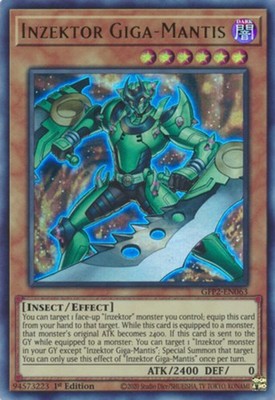 Inzektor Giga-Mantis - GFP2-EN063 - Ultra Rare - 1st Edition - Lightly Played