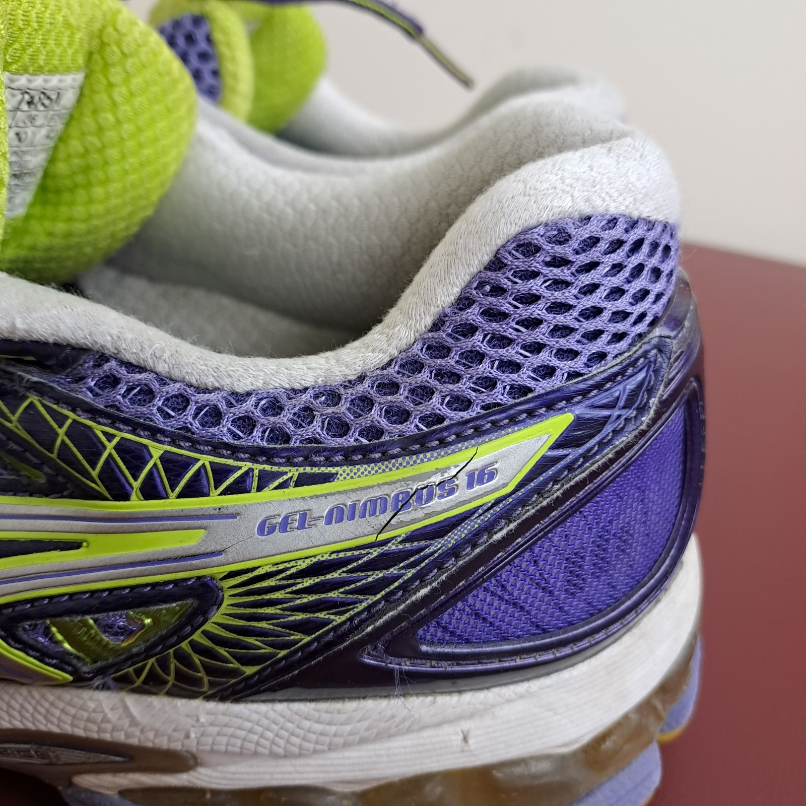 ASICS Gel-Nimbus 16 Running Shoes Womens Size 10 Purple/Green Trainer Sneakers thumbnail 3