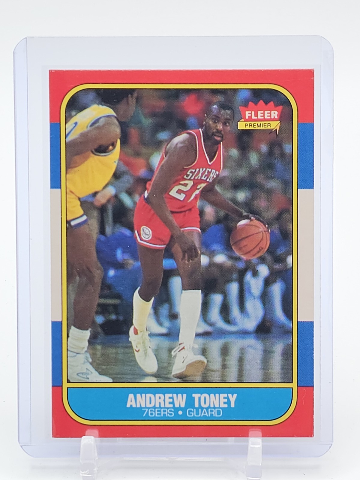 ANDREW TONEY 1986-87 FLEER BASKETBALL #114 76ERS BASKETBALL Q6830