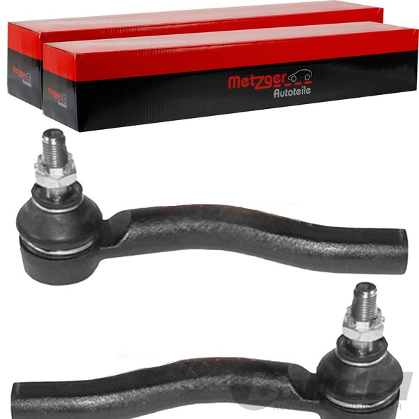 2X Metzger SpurstangenkÖPfe Passend FüR Toyota Corolla Yaris Links+Rechts-image