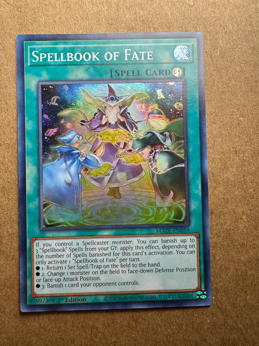 Spellbook of Fate MAZE-EN059 Maze of Memories 1st Edition Yugioh | eBay