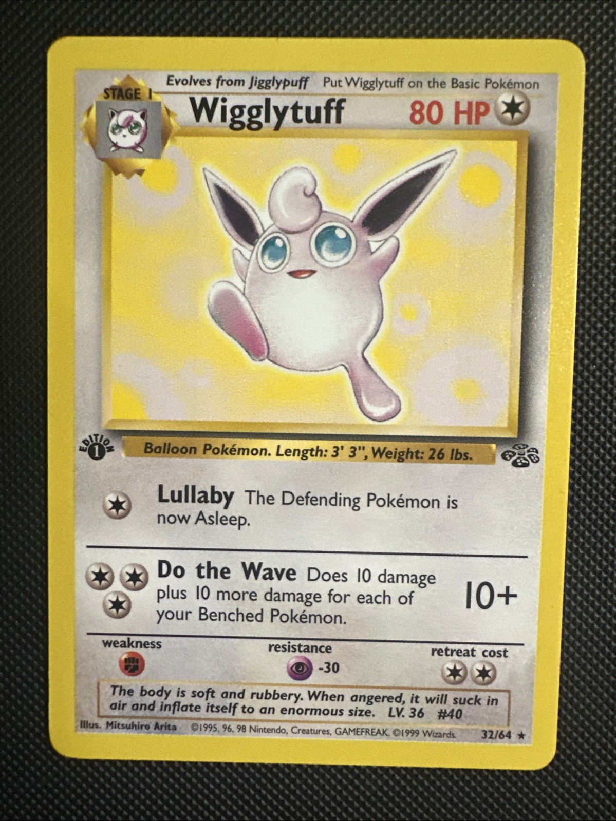 Wigglytuff 32/64 Jungle Regular 1st Edition NM