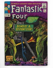 Fantastic Four 37 1965 Marvel Comics VG+ 4.5 Skrulls Thing Invisible Girl
