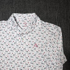 NEW Rhoback The Bev Cart Men's Short Sleeve Performance Polo