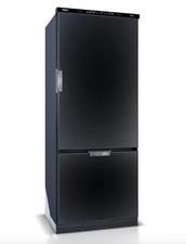 Vitrifrigo SLIM250CHR Frigorifero Freezer 250Lt 12-24V 220V 2 Porte Nero/Grigio