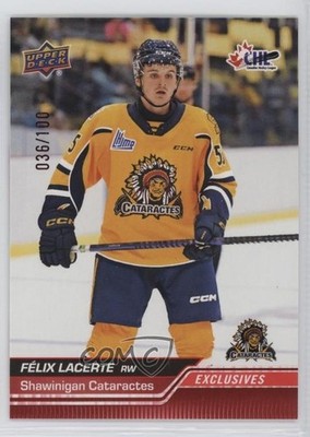 2023-24 Upper Deck CHL Exclusives 36/100 Felix Lecerte #258 6uq