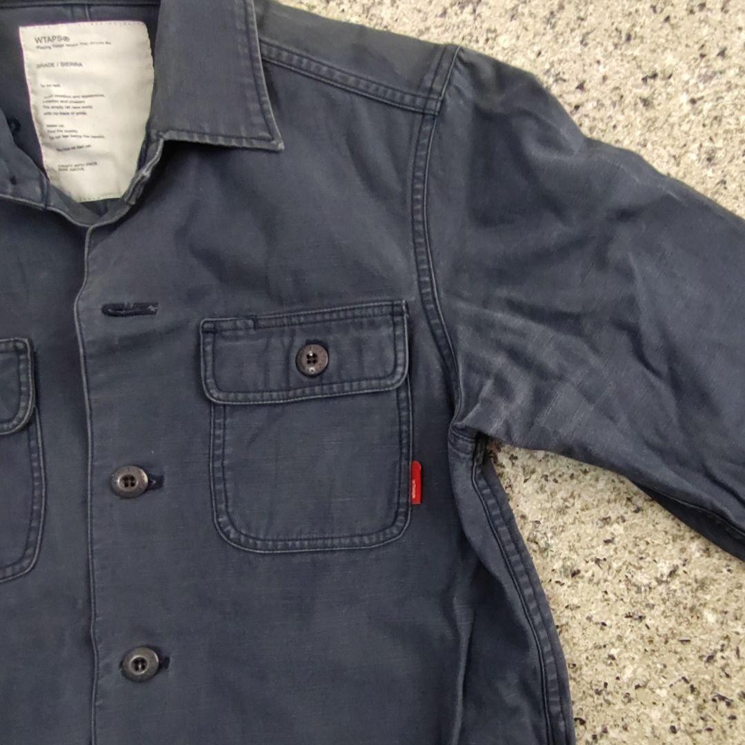 WTAPS Sierra Buds Military Jacket Navy S Size Unique Fade