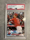 2018 Topps Holiday Shohei Ohtani Hitting RC Dodgers Angels #17 Rookie Card PSA 9
