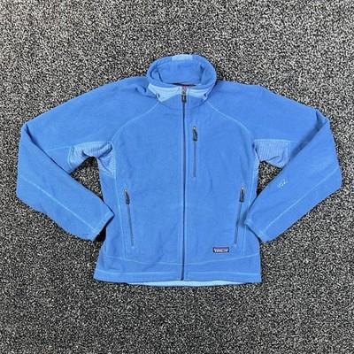VTG Patagonia Fleece Jacket Womens Medium R4 Regulator Polartec Full Zip Blue
