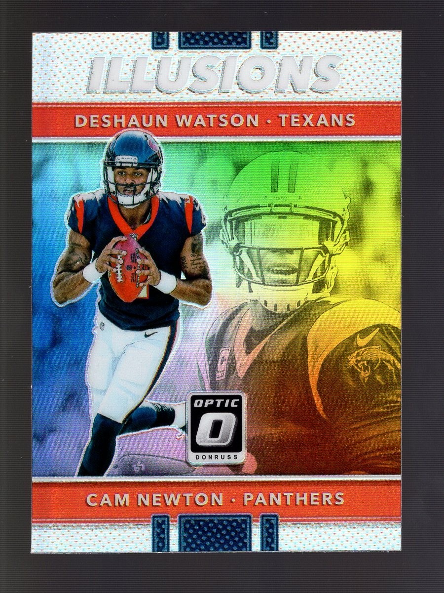 2017 DONRUSS OPTIC ILLUSIONS SILVER HOLO PRIZM #21 DESHAUN WATSON CAM NEWTON RC