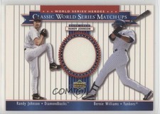 2002 World Series Heroes Classic Match-Ups Randy Johnson Bernie Williams HOF 1l2