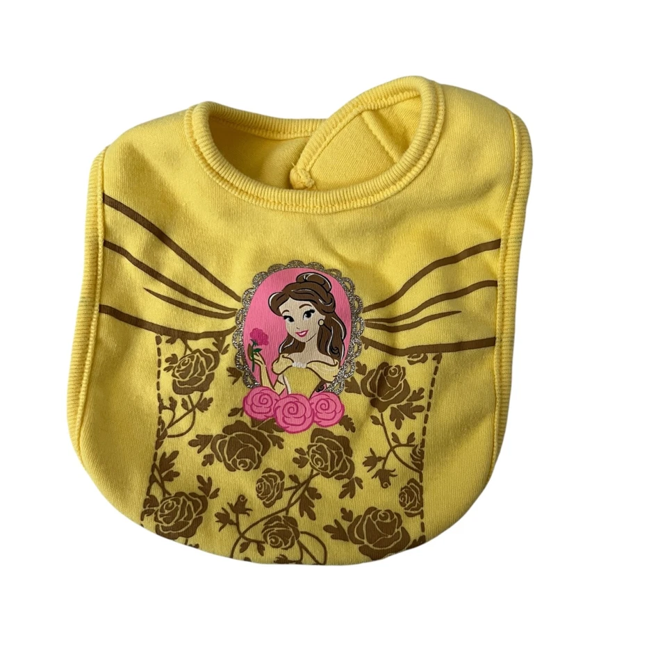 Juego Babero Bebé Princesa Disney - Princesa Ariel, Aurora y Bella Foto 3 de 4