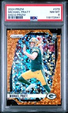2024 PANINI PRIZM DISCO PRIZM #379 MICHAEL PRATT PSA 8