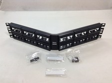 Panduit CPPLA48WBL Patch Panel Mini-Com Modular - 48 Port - Empty - Black