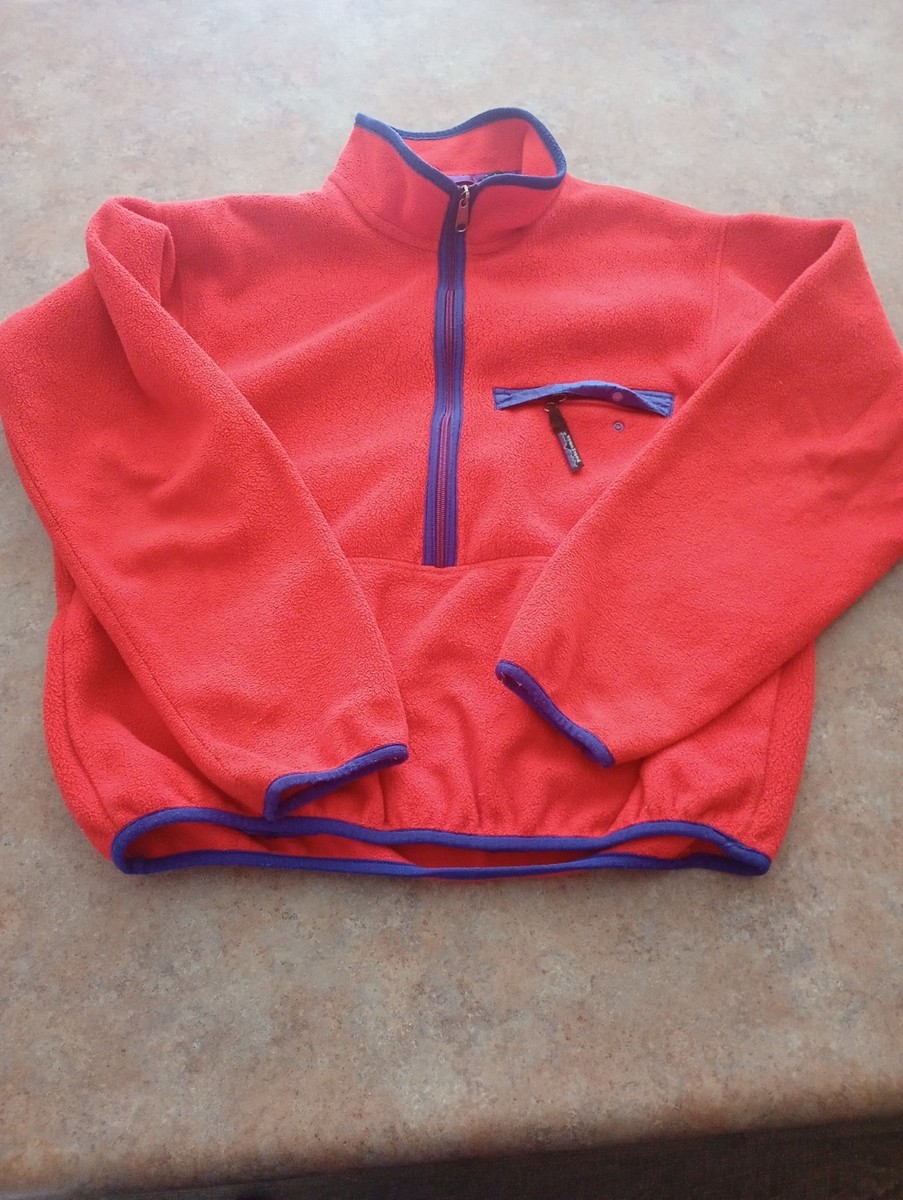 80s~90s Rマーク PATAGONIA PULLOVER JACKET 80's/90's Vintage Patagonia Pullover Fleece Jacket Size