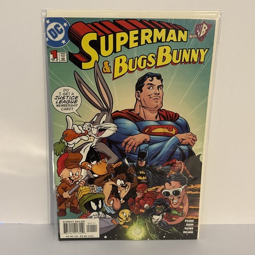 Complete Set Superman and Bugs Bunny 1-4 2000 Looney Tunes Justice League JLA - Picture 2 of 6