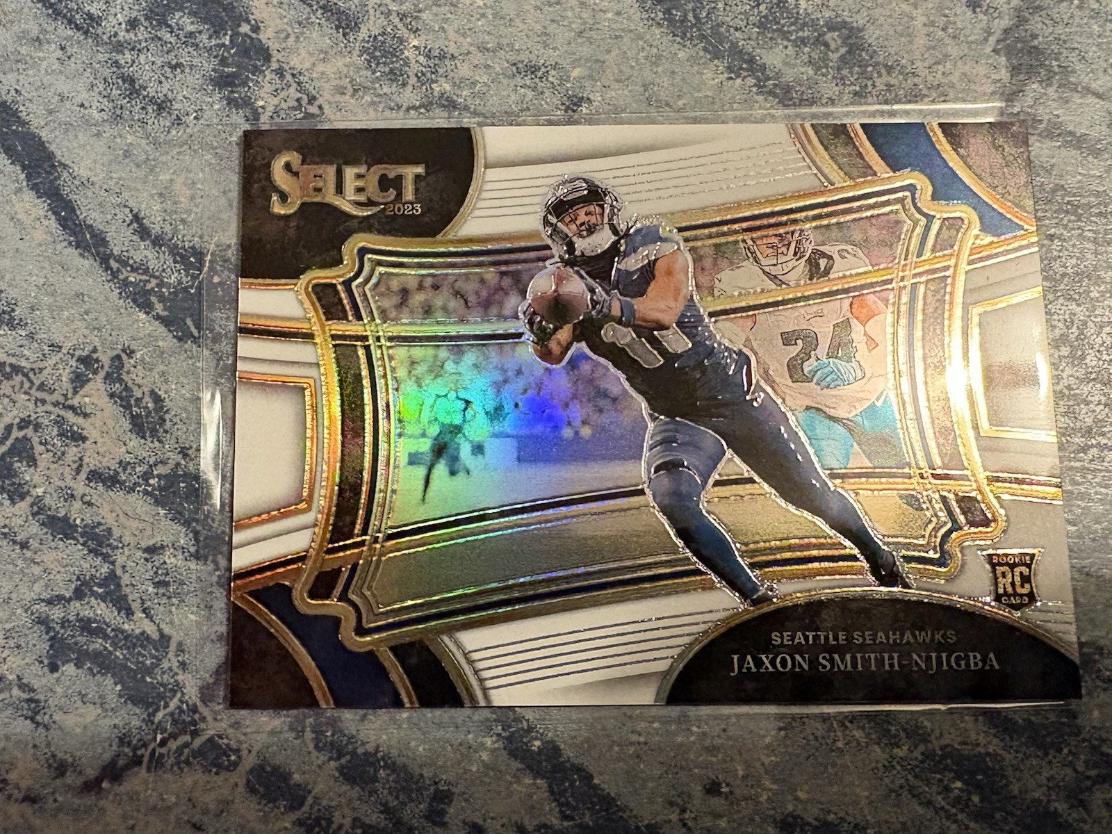 2023 Panini Select - Field Level Jaxon Smith-Njigba #385 White Prizm /35 (RC)