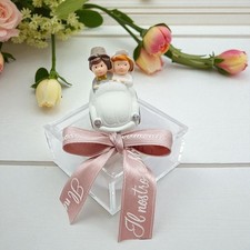 SCATOLINA PLEXIGLASS COPPIA SEGNAPOSTO ANNIVERSARIO SCATOLINE