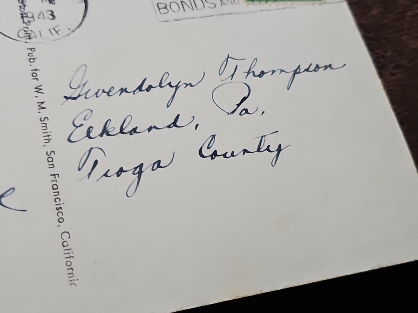  Interior View Of Sutters Fort, Sacramento California Black &White Postcard 1172