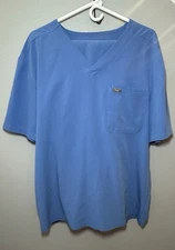 FIGS Technical Collection Scrub SET - Mens XL pants & XXL Top-Ceil Blue
