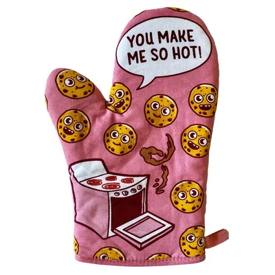 CRAZY DOG TSHIRTS You Make Me so Hot Oven Mitt Funny Baking Cookies Novelty Kitchen Glove