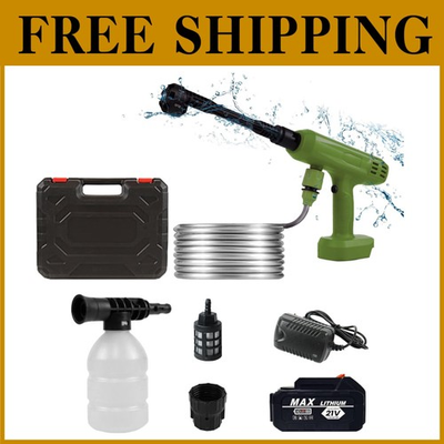 #ad #ad Portable 1200PSI Power Washer 4Ah Battery 6 in 1 Nozzle $138.59