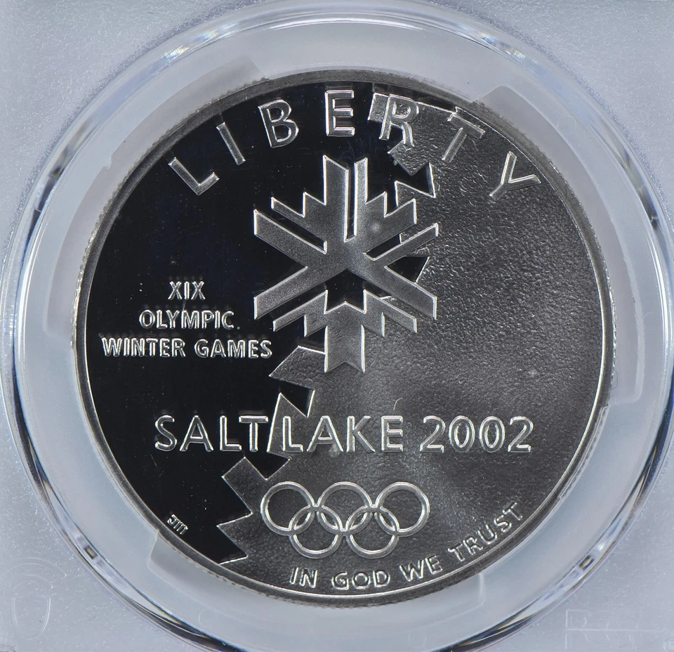 2002-P Winter Olympics Commemorative Dollar PR69 DCAM PCGS Blue Label *6796 - Image 3 of 4