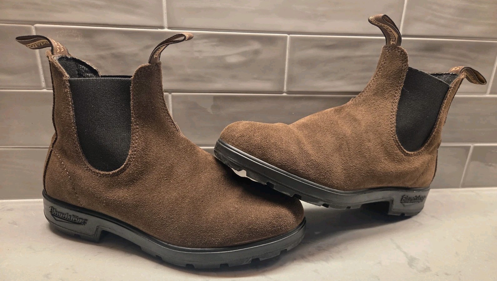 Botas Chelsea Blundstone Marrón Gamuza EE. UU. 7.5 / AU 6.5 Usadas Tasmania Australia