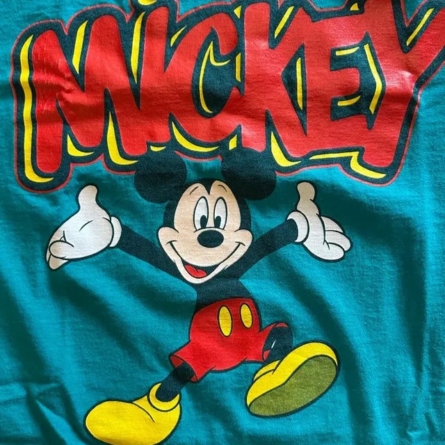 90s Disney Mickey Mouse 'Graffiti Logo' Single Stitch T-Shirt XL