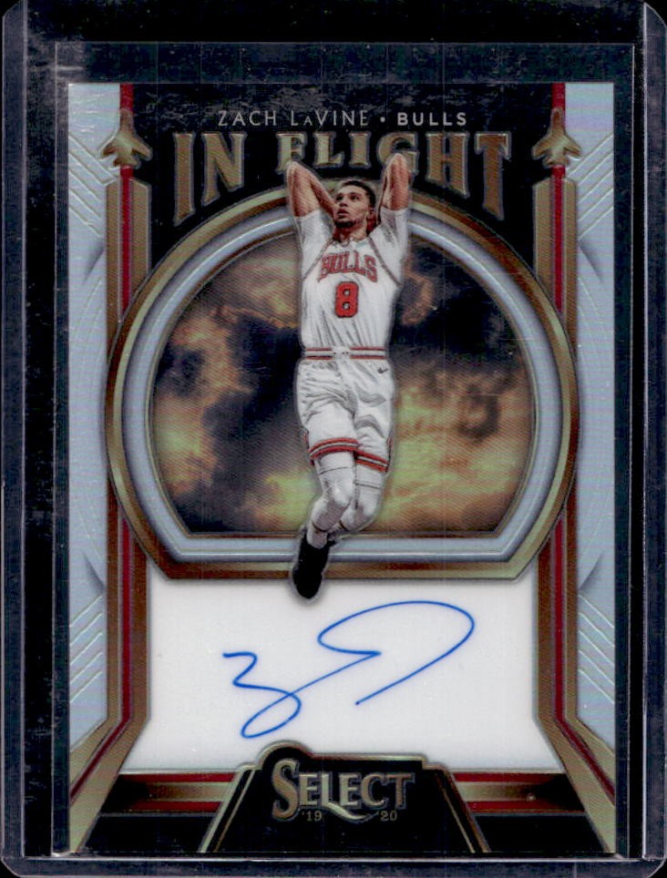 2019-20 Select Zach LaVine In Flight Auto #107/149 Bulls