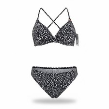 O`Neill Bikini Bademode Damen Gr. 40 bis 44 schwarz weiß gemustert (0430) NEU