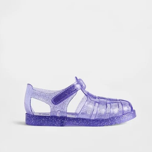 Sandalias Baby Gap Niño Pequeño Talla 9 Púrpura Jalea Violeta Brillo Nuevas con Etiquetas Foto 4 de 4