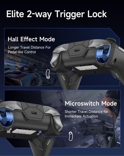 D10 Wireless Game Controller – TMR Anti-Drift Joysticks, Dual-Mode Triggers, ... - Picture 4 of 9