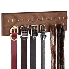 Belt Organizer - Wall Mounted Hanger for Closet, Holds Over 28 Belts - Wooden...