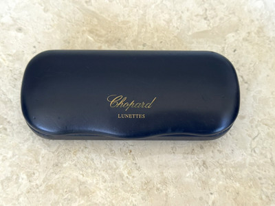 Chopard Signature Blue Sunglasses Eyeglasses Authentic Hard Clamshell Case