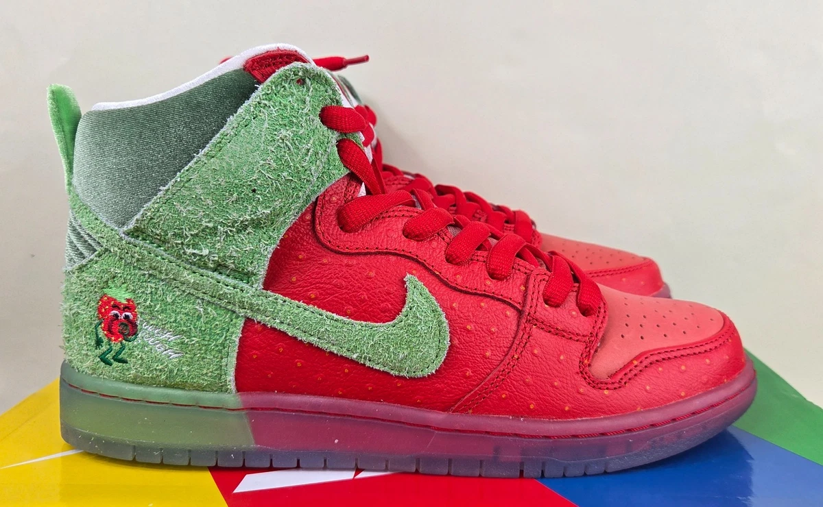靴 Nike SB Dunk High \"Strawberry Cough 27.5 Nike SB Dunk High Strawberry Cough (Regular Box) Men's - CW7093