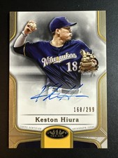 2020 Topps Tier One Baseball Keston Hiura Break Out Auto /299 #BOA-KHI Brewers 