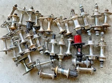 Large Lot of Vintage Bike Hubs - Maillard, Joytech, Sunshine, Shimano FOR PARTS
