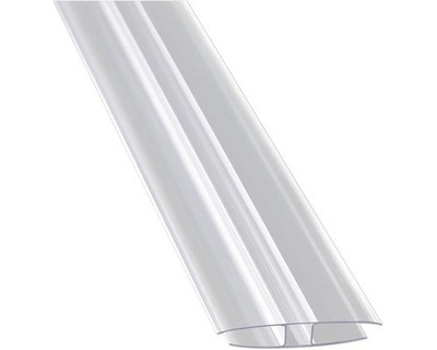 Gutta Polycarbonat H-Profil 6 mm für Doppelstegplatten L= 3000 mm