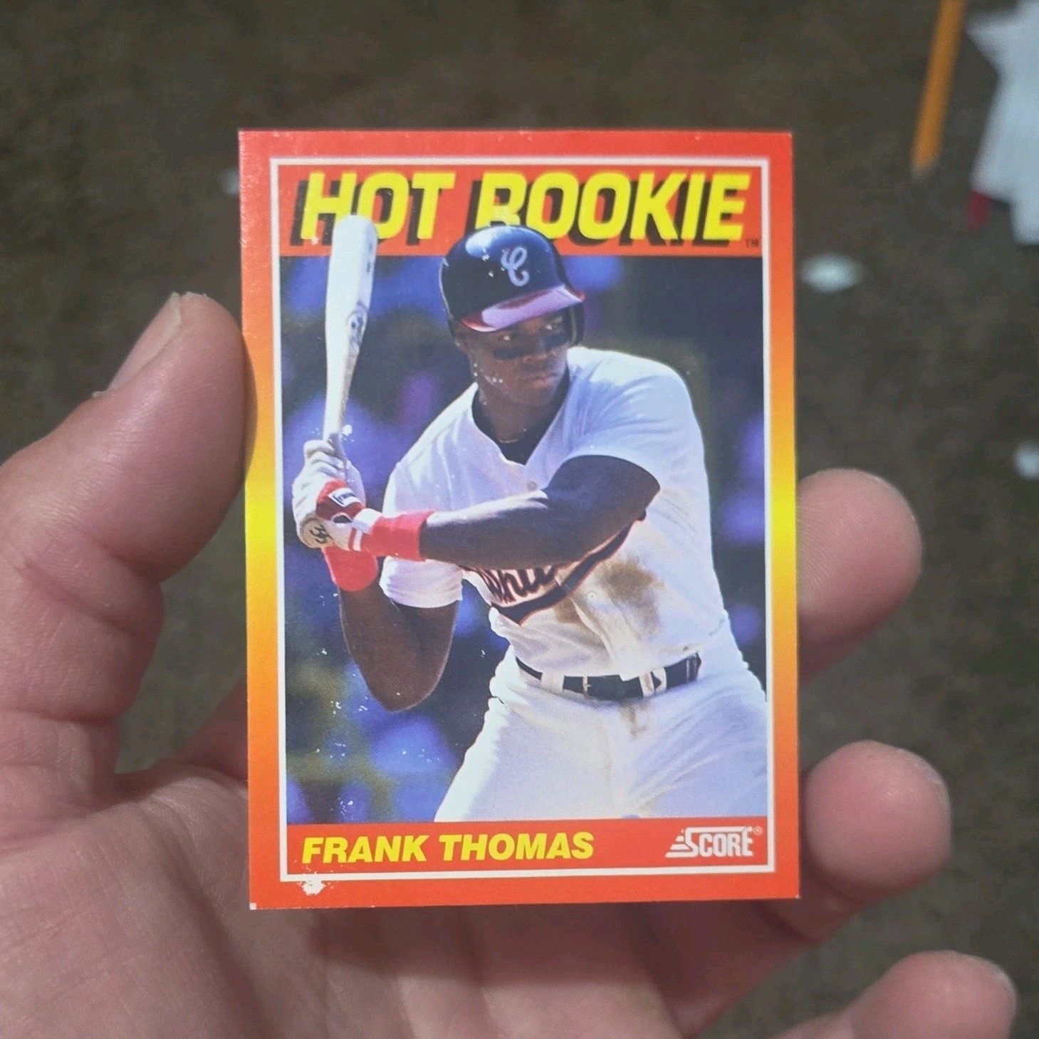 Score 1991 Hot Rookies Frank Thomas Chicago White Sox Rookie Card #4/10