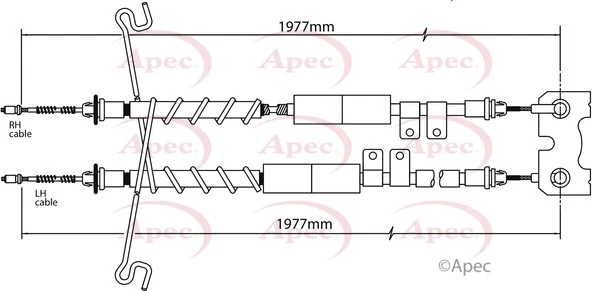 Handbrake Cable fits FORD TRANSIT CONNECT TDCi 1.8D Rear 02 to 13 Hand Brake New - Image 2 of 4