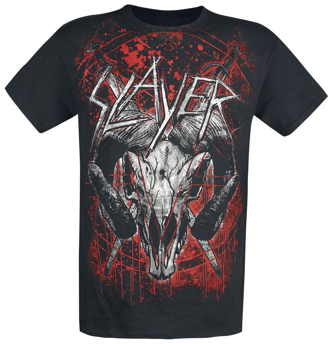 Футболка Slayer Herren Mongo Goat schwarz Band-Товары Группы Рок-одежда 5390₽