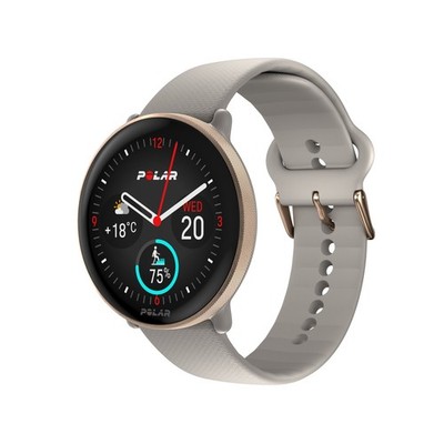 Polar Ignite 3 Grau/Roségold GPS 1.28'' AMOLED Display mit Touchscreen Gorilla Gl